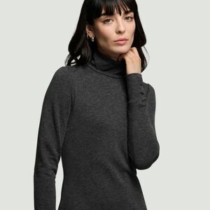 🦄 Puritan Women's Gray Turtleneck Sweater Size M